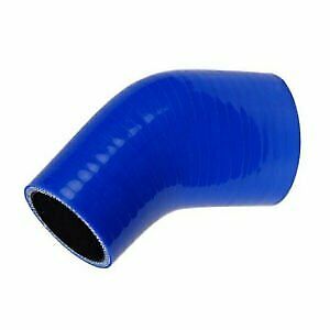 4PLY Silicone 45 Degree Elbow intercooler Radiator Hose Blue
