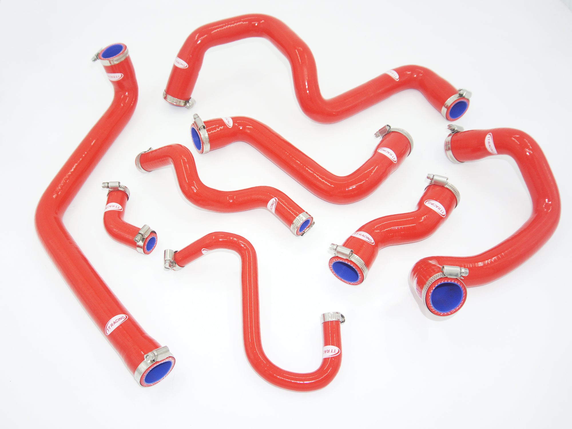For Mini Cooper S 1.6L R55 R56 R57 Turbo 07-14 Silicone Coolant Heater Hose Kit (8Pcs)