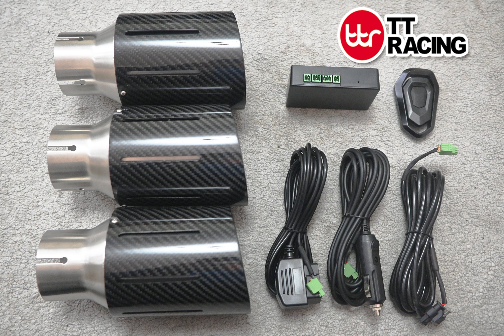 3" Stainless Steel Valve Control CatBack Exhaust w/ Carbon Tips  Honda Type R FK8 4" Tip