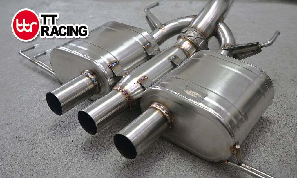 3" Stainless Steel Valve Control CatBack Exhaust w/ Carbon Tips  Honda Type R FK8 4" Tip