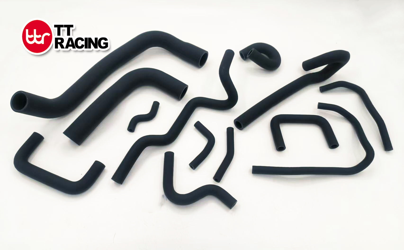 Silicone Radiator Hose Kit For Nissan Skyline GTS ECR33 R33 RB25DET 93 - 98 Matt black