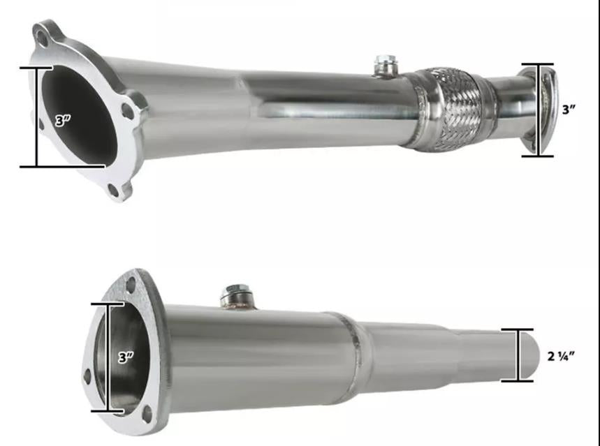 For VW Golf MK4 1.8T Decat Catless Downpipe one pair
