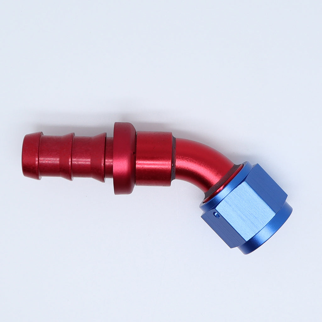AN6/AN8/AN10 Push lock Loc On Black Fuel Hose 20ft 10 Fitting Kit