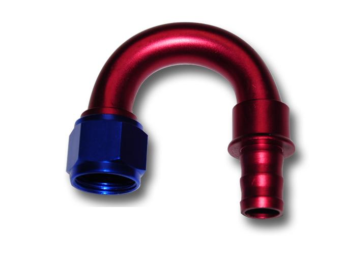 AN6/AN8/AN10 Push lock Loc On Blue Fuel Hose 20ft 10 Fitting Kit