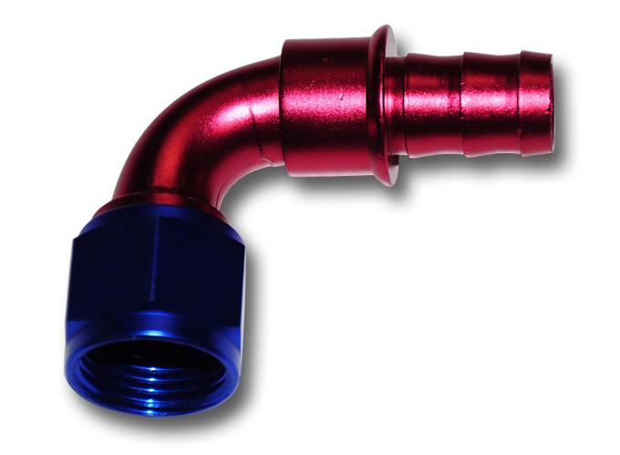 AN6/AN8/AN10 Push lock Loc On Blue Fuel Hose 20ft 10 Fitting Kit