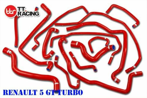 Fit Renault R5 5 GT TURBO Phase 2 85-91 Silicone Radiator Hose Pipe Kit