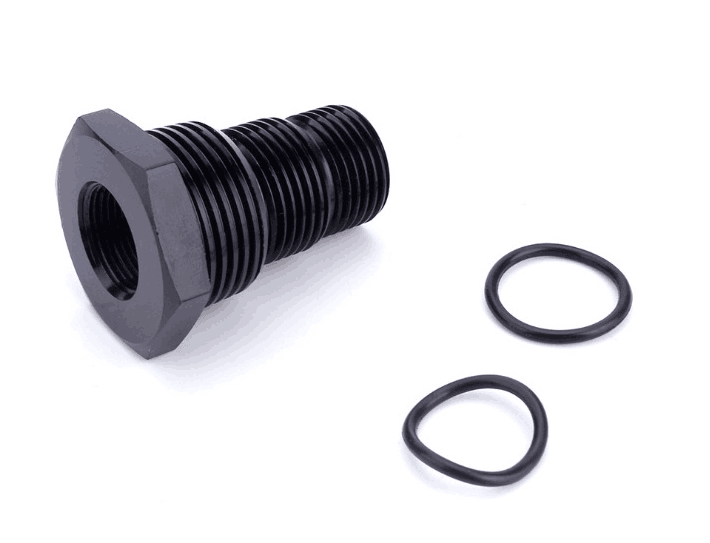 Automotive Threaded Oil Filter Adapter Black