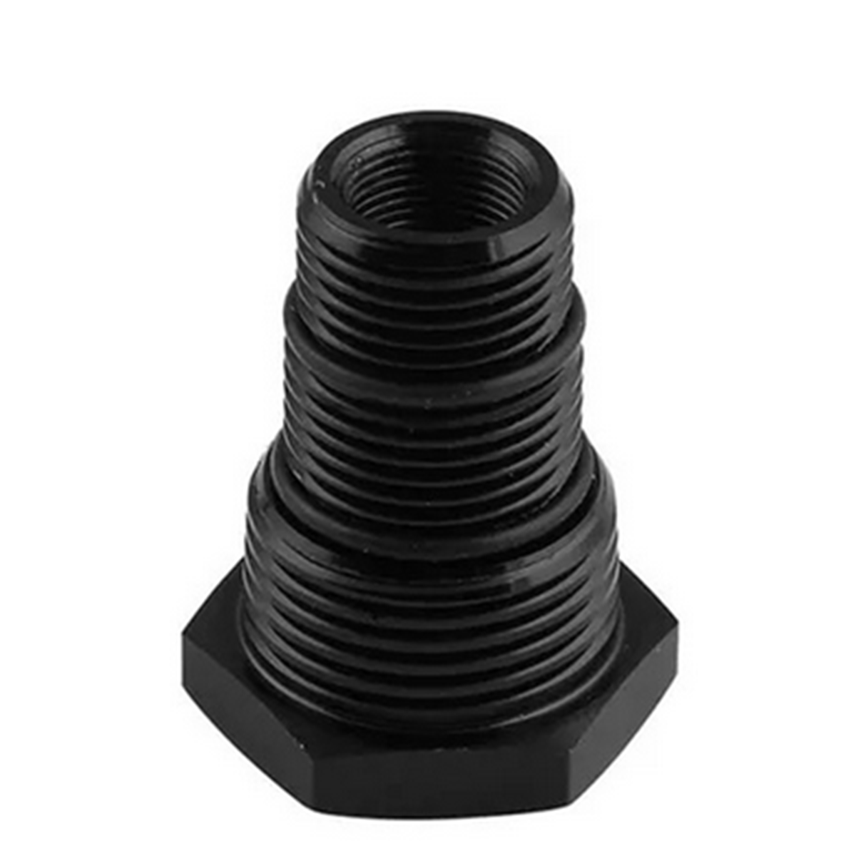 5/8-24 to 3/4-16, 13/16-16, 3/4NPT Threaded Oil Filter Adapter Black