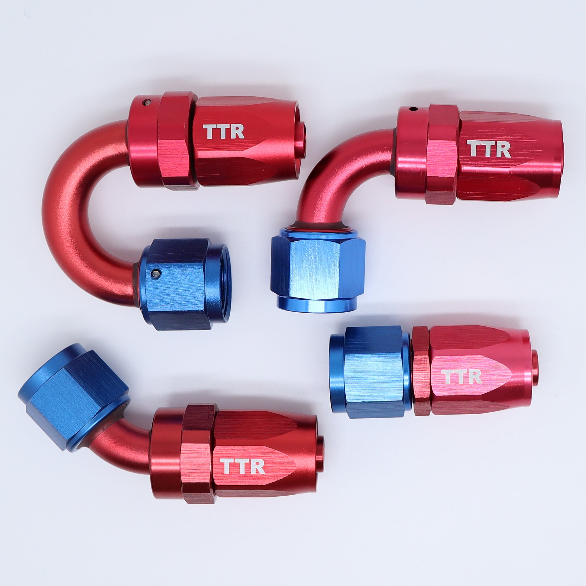 AN4/AN6/AN8/AN10/AN12 Swivel End Fitting Straight 45 90 180 Deg