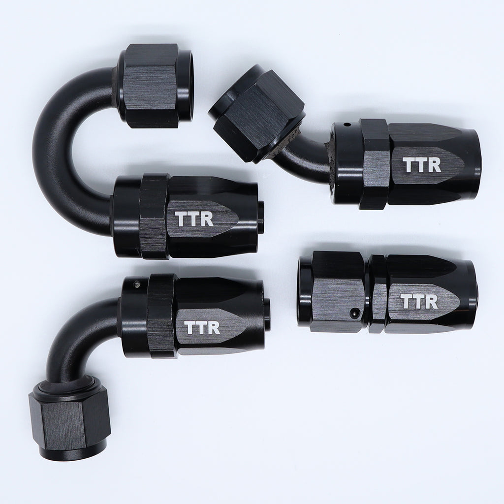 AN4/AN6/AN8/AN10/AN12 Swivel End Fitting Straight 45 90 180 Deg