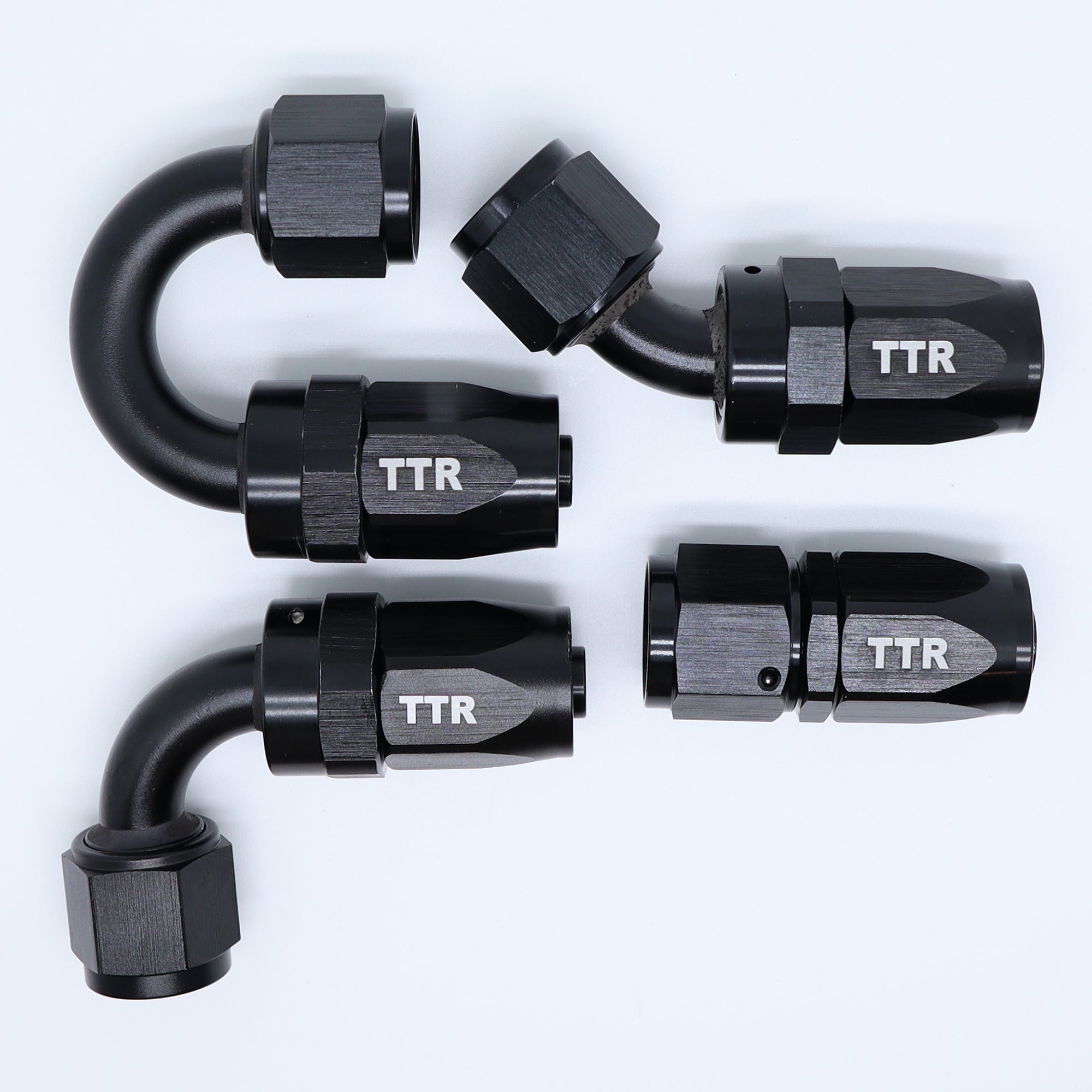 AN4/AN6/AN8/AN10/AN12 Swivel End Fitting Straight 45 90 180 Deg