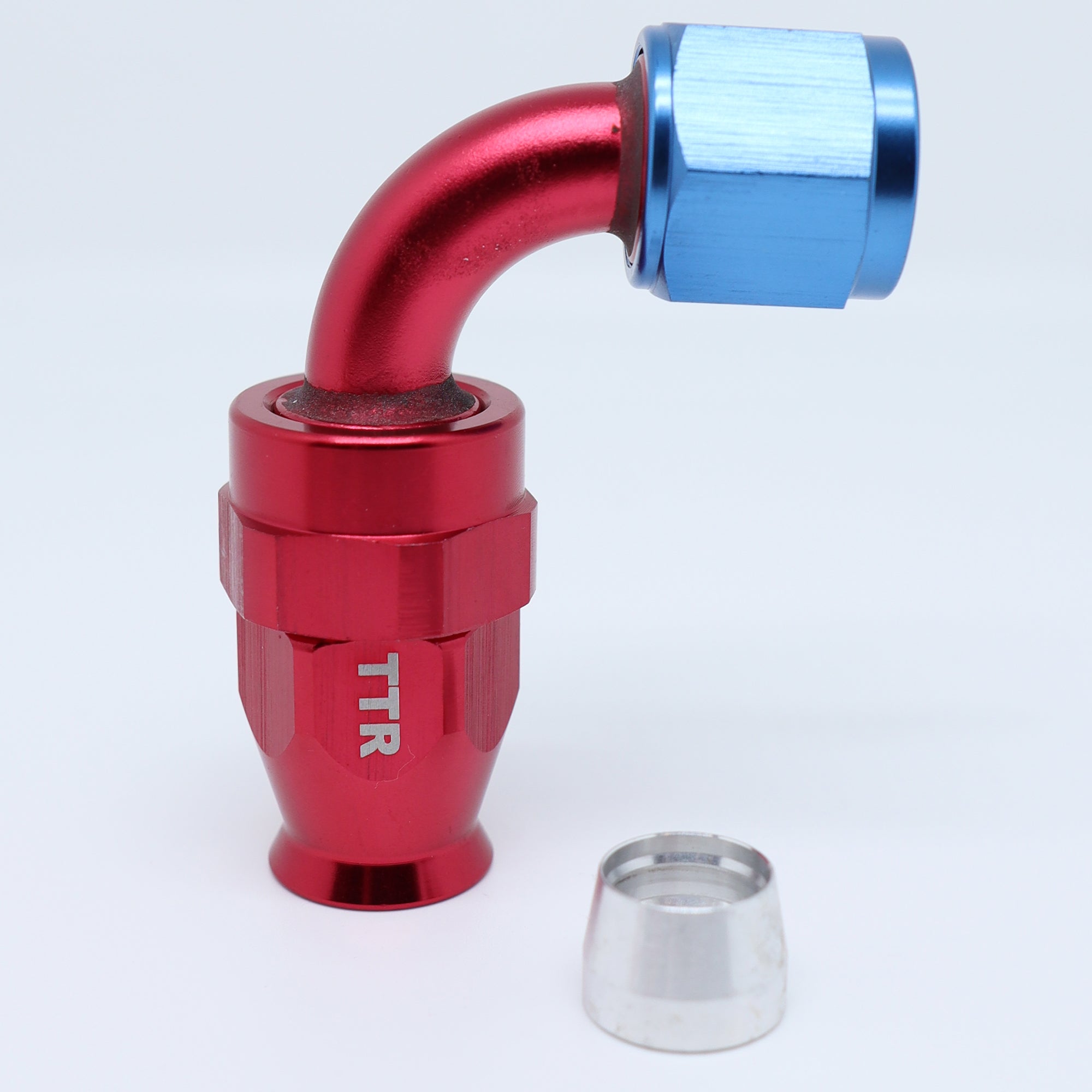 AN6/AN8/AN10 Stainless Steel PTFE Fuel Line 33FT Red/Blue 10 Fittings