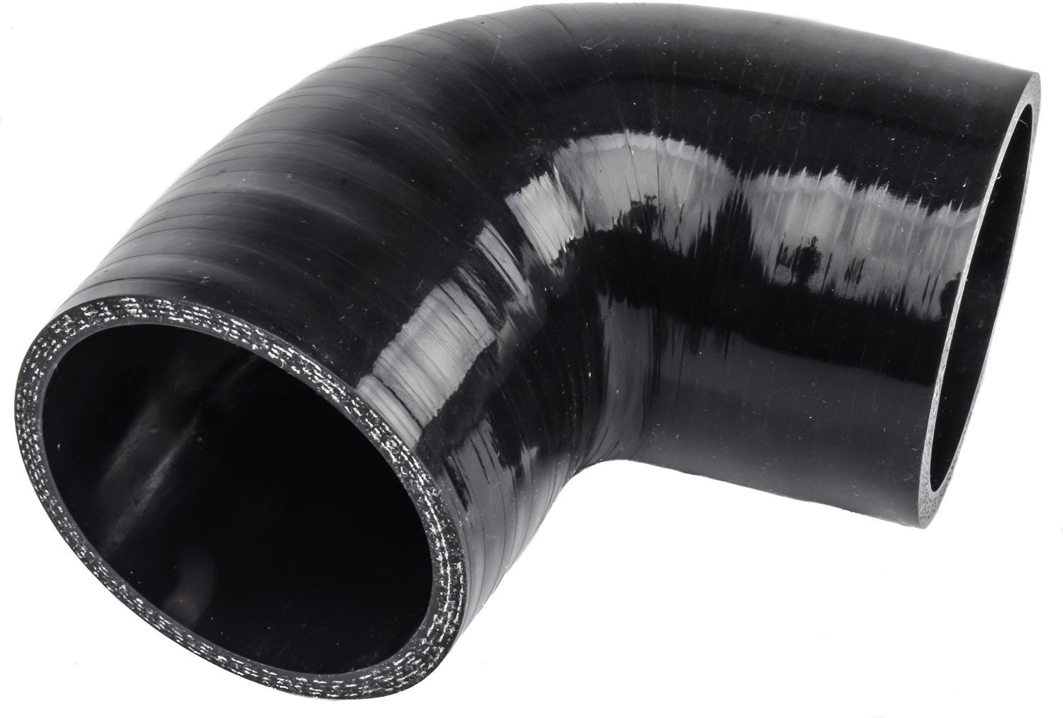 4PLY Silicone 90 Degree Reducer Elbow intercooler Hose Black