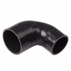4PLY Silicone 90 Degree Reducer Elbow intercooler Hose Black