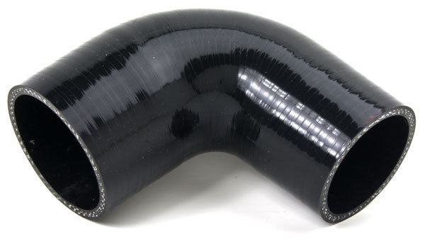 4PLY Silicone 90 Degree Reducer Elbow intercooler Hose Black
