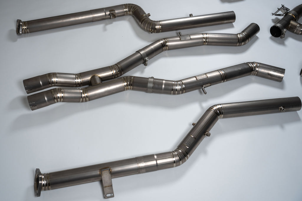 BMW G82 G80 M3 M4 Full Titanium Valve CatBack Exhaust System Titanium Tips