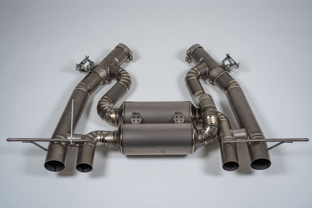 BMW G82 G80 M3 M4 Full Titanium Valve CatBack Exhaust System Titanium Tips