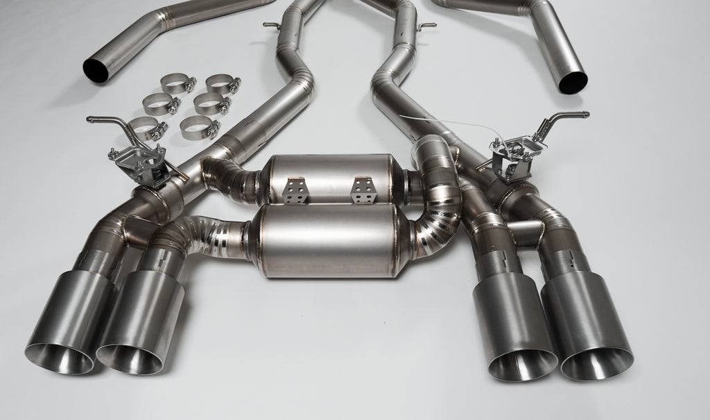 BMW M3 F80 M4 F82 Full Titanium Valve CatBack Exhaust System 2.5” Titanium Tip