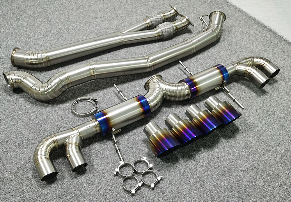 Titanium 4" 102mm Y PIPE Catback Exhaust System for Nissan GTR R35 VR38 2008-18