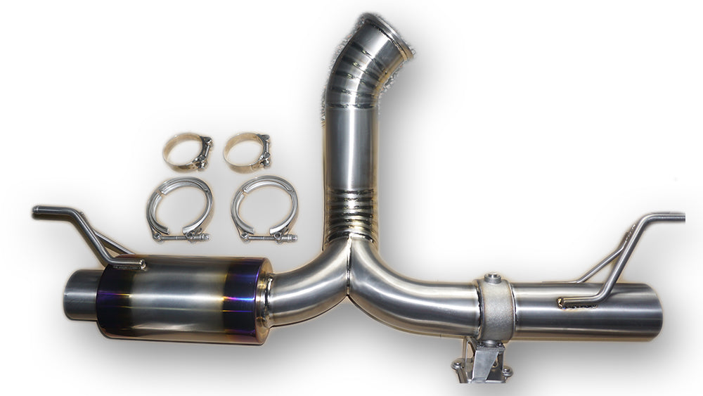 Titanium 89mm YPIPE Blue Flame Tips w/ DownPipe Exhaust 2020 Toyota Supra A90 GR1