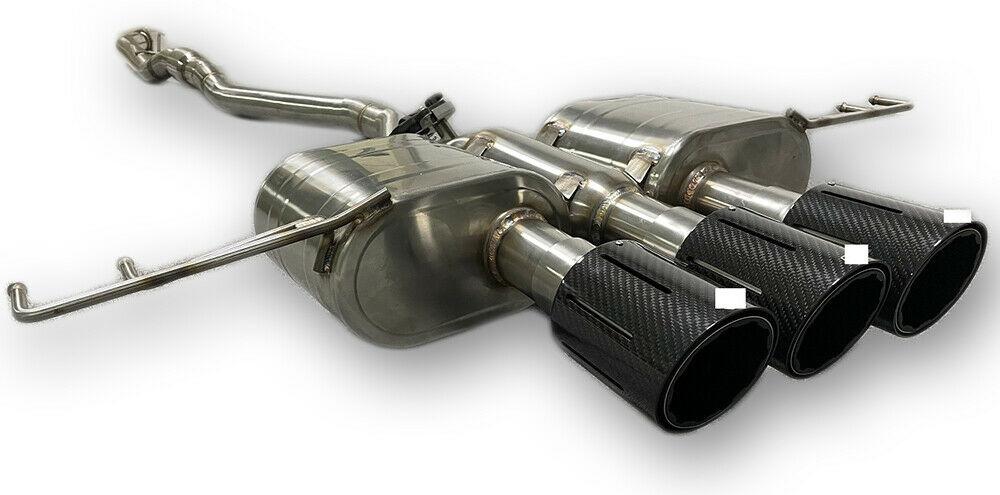 3" Stainless Steel Valve CatBack Exhaust w/ Carbon Tips  Honda Type R FK8 4" Tip