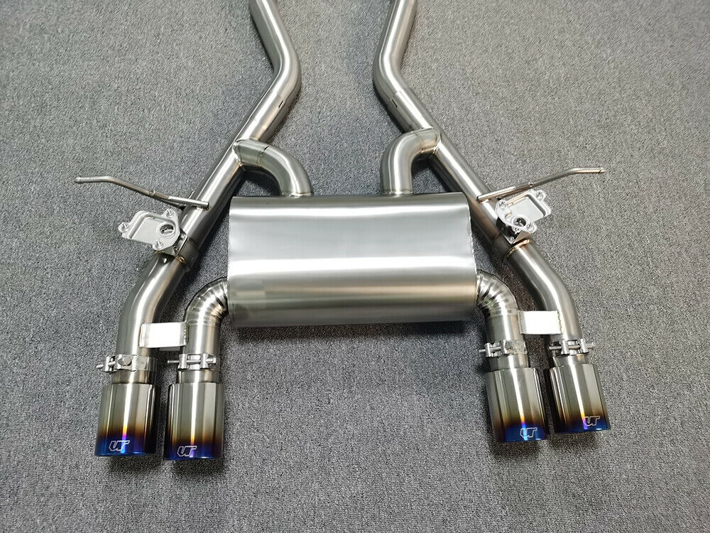 BMW M3 F80 M4 F82 Full Titanium Valve CatBack Exhaust System 2.5” Blue Flame Tip