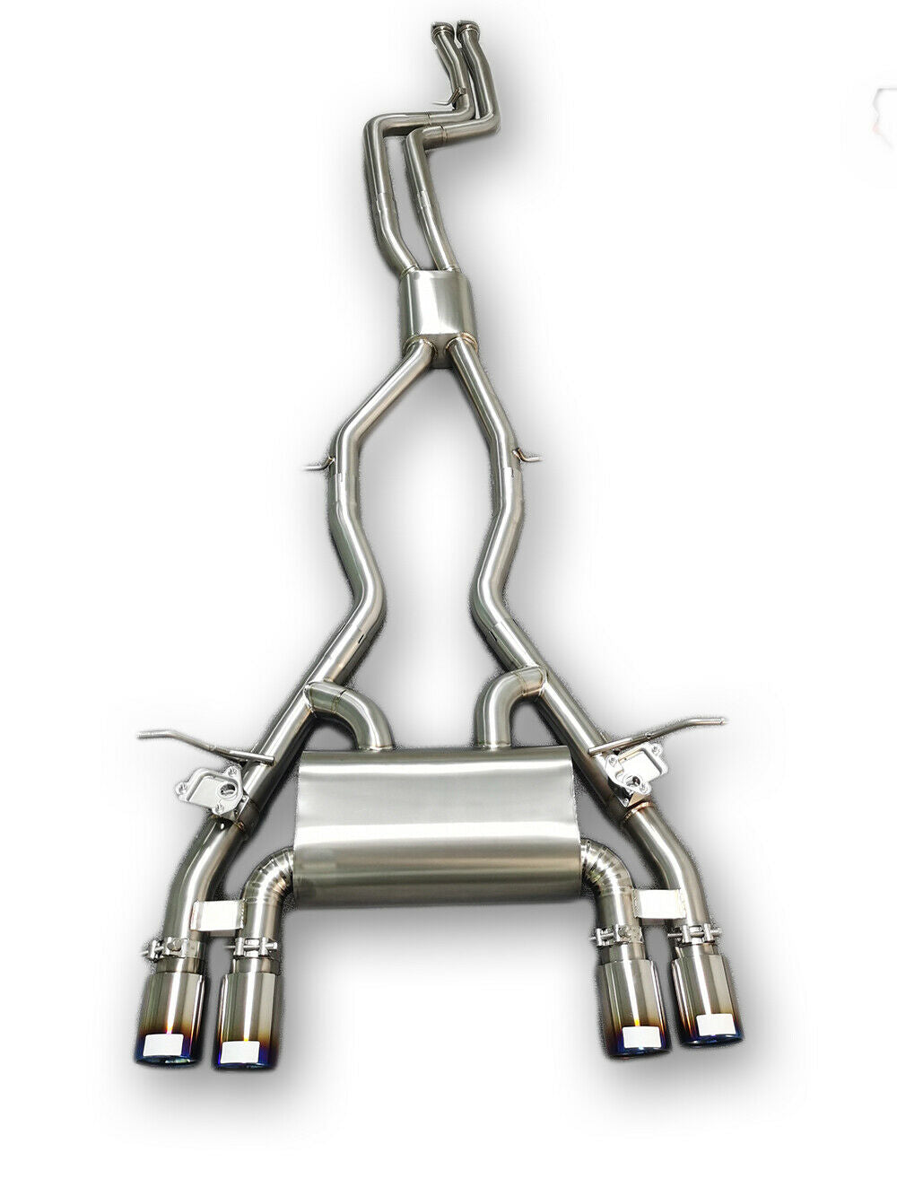 BMW M3 F80 M4 F82 Full Titanium Valve CatBack Exhaust System 2.5” Blue Flame Tip