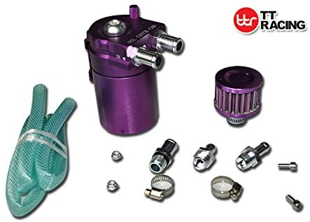 Baffled 15mm 19mm Aluminum Oil Catch Tank Reservoir Breather