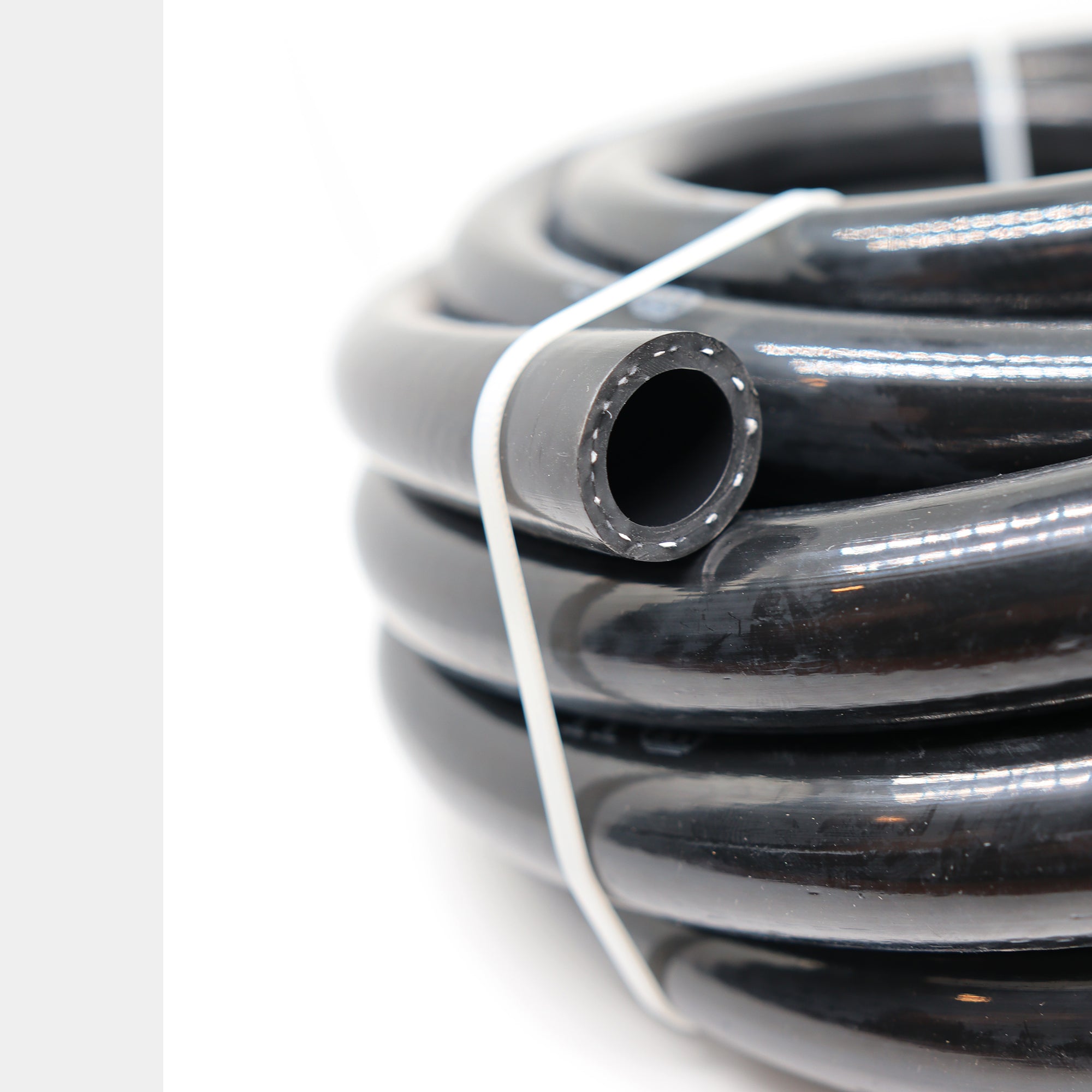 AN6/AN8/AN10 Push lock Loc On Black Fuel Hose 20ft 10 Fitting Kit