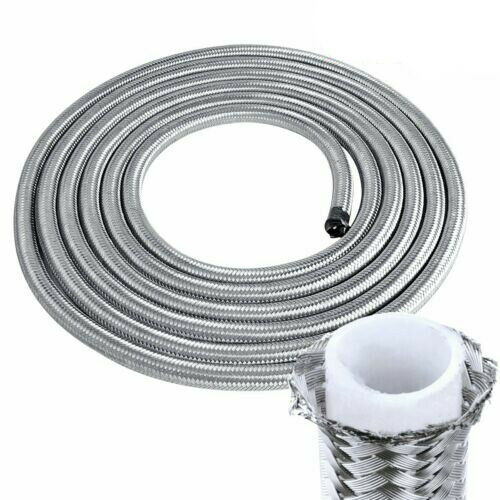 20FT 4AN/6AN/8AN/10AN/12AN Stainless Steel PTFE Fuel hose