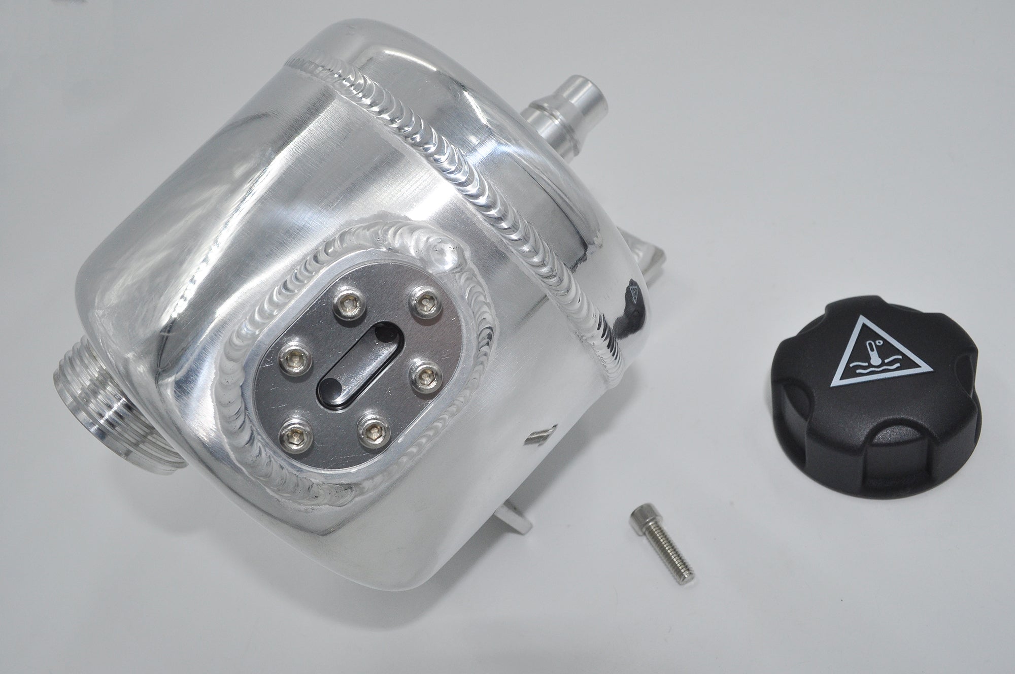 Aluminum Alloy Radiator Coolant Reservoir Tank fit 05-08 Mini R56 Cooper S W/ Cap
