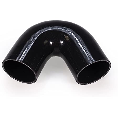 4PLY Silicone 135 Degree Reducer Elbow intercooler Hose Black