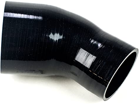 4PLY Silicone 45 Degree Elbow intercooler Radiator Hose Black