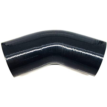 4PLY Silicone 45 Degree Elbow Joiner Radiator Hose Black