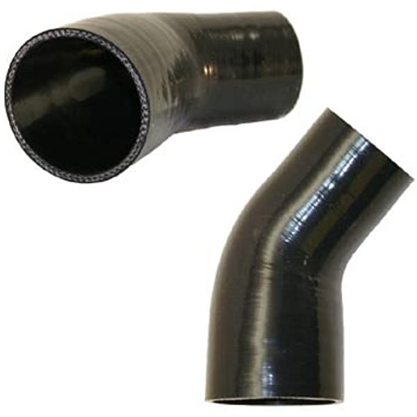 4PLY Silicone 45 Degree Elbow intercooler Radiator Hose Black