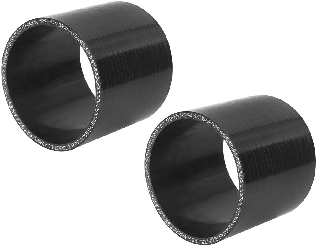 TT Racing Silicone Straight Coupler Hose Coupling Pipe Black
