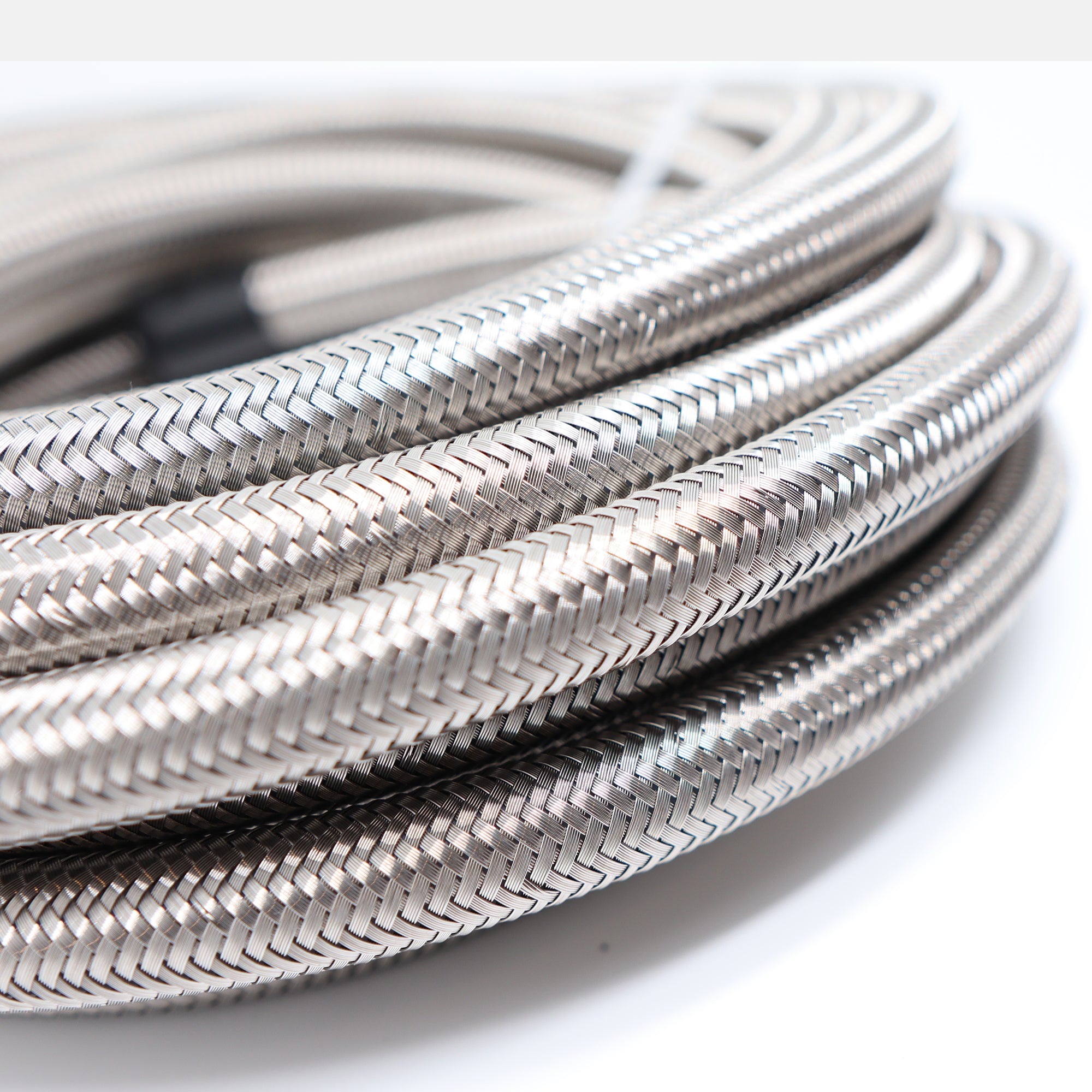 4AN|6AN|8AN|10AN|12AN -Stainless Steel Braided Fuel Hose 20ft