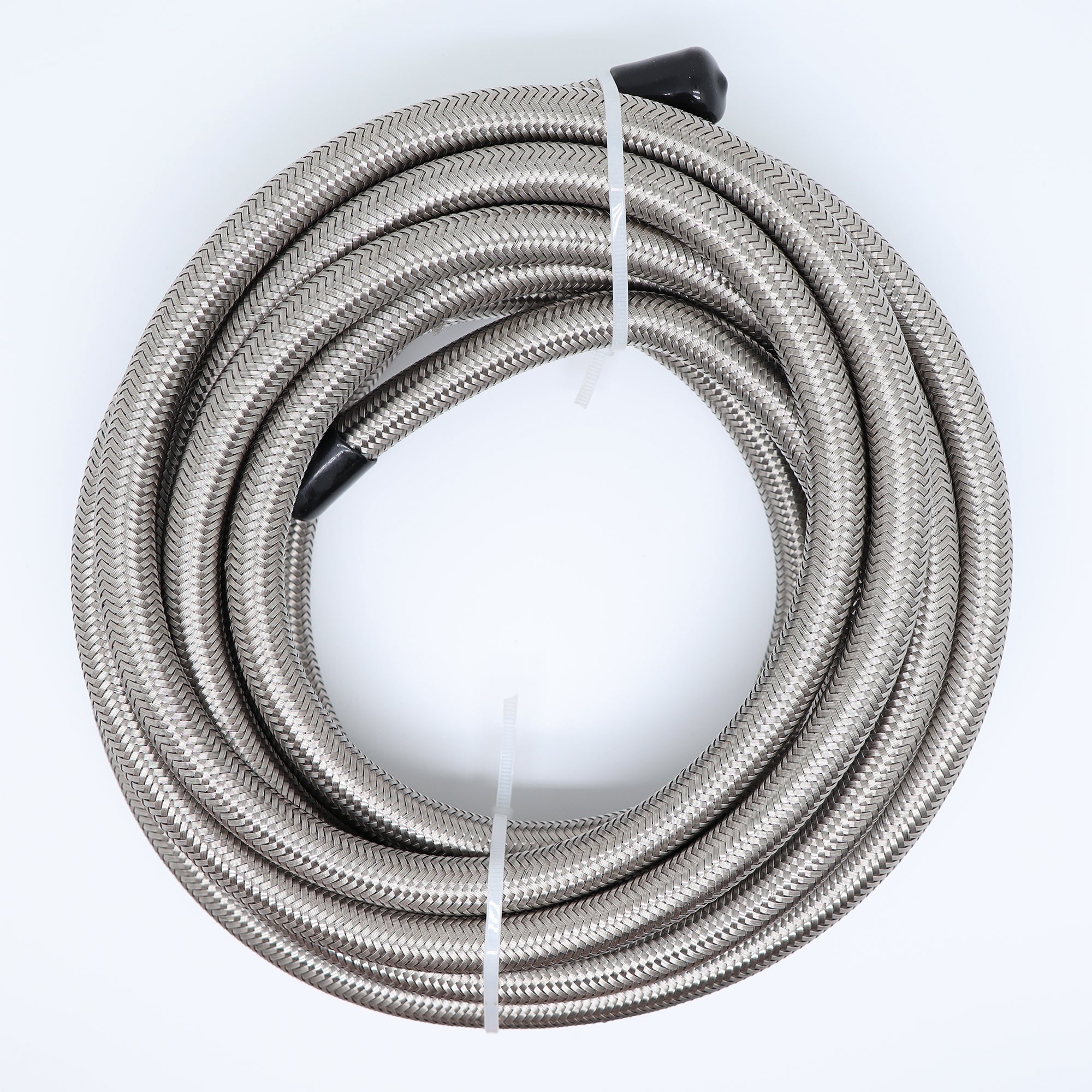 AN6/AN8/AN10 Stainless Steel PTFE Fuel Line 33FT Black 10 Fittings