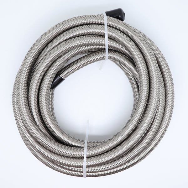 AN6/AN8/AN10 Stainless Steel PTFE Fuel Line 33FT Black 10