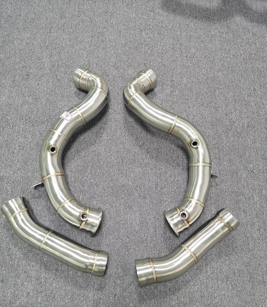 Stainless Steel Exhaust DECAT Race Downpipe for LHD Mercedes C63 AMG W205