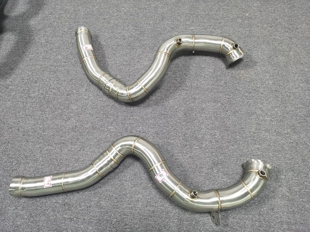 Stainless Steel Exhaust DECAT Race Downpipe for LHD Mercedes C63 AMG W205