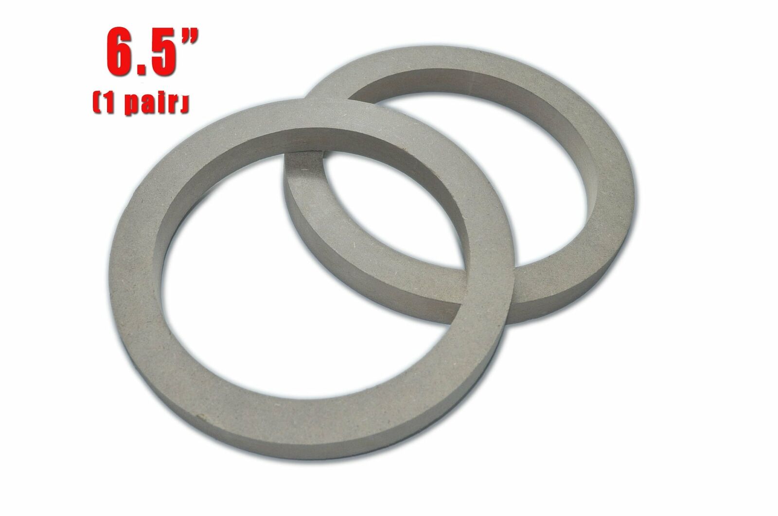 1 Pair Wood MDF Spacer Rings 6.5" Fiberglass Door Kick Pods 6 1/2 Inch