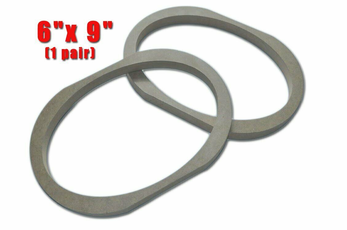 2x for SPEAKER RINGS SPACER 6X9 INCH CARPET WOOD FIBERGLASS